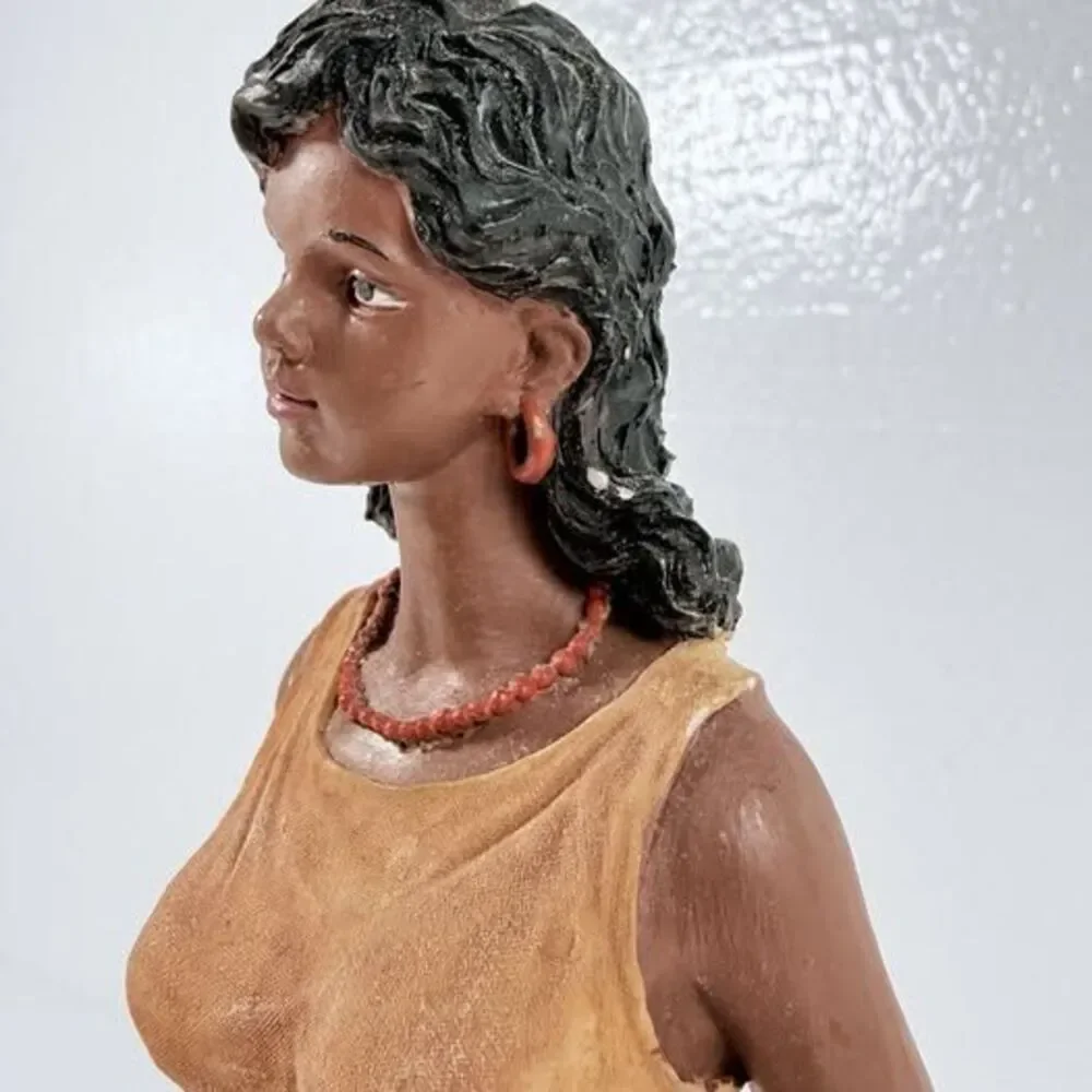 Vintage 2004 Home Interiors African Woman Figurine 10